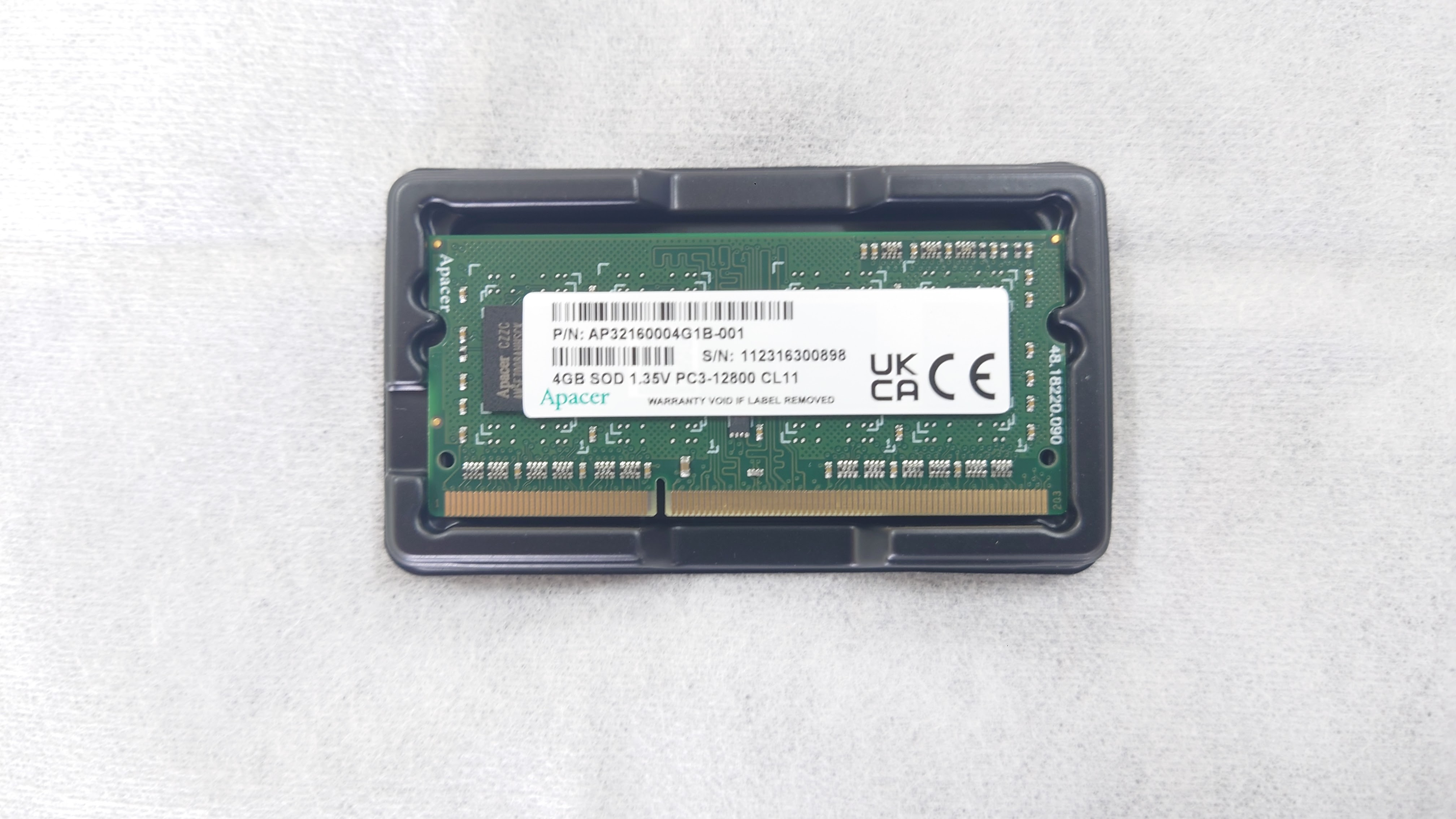 4GB SOD 1.35V PC3-12800 CL11